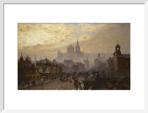 From Pentonville Road looking west evening 1884