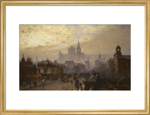 From Pentonville Road looking west evening 1884
