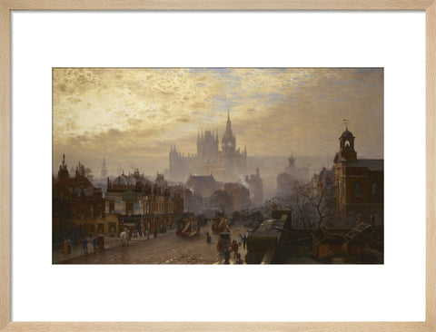 From Pentonville Road looking west evening 1884