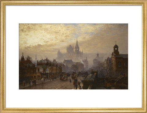 From Pentonville Road looking west evening 1884
