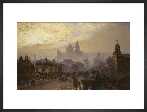 From Pentonville Road looking west evening 1884