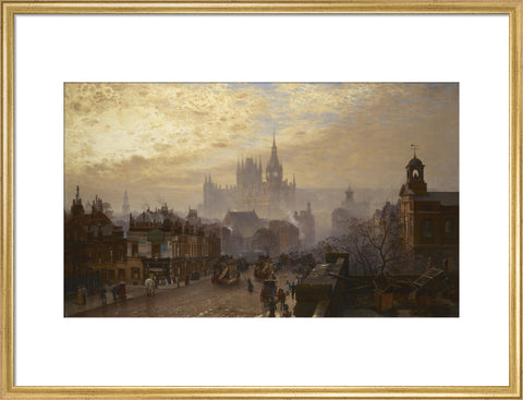 From Pentonville Road looking west evening 1884