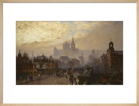 From Pentonville Road looking west evening 1884