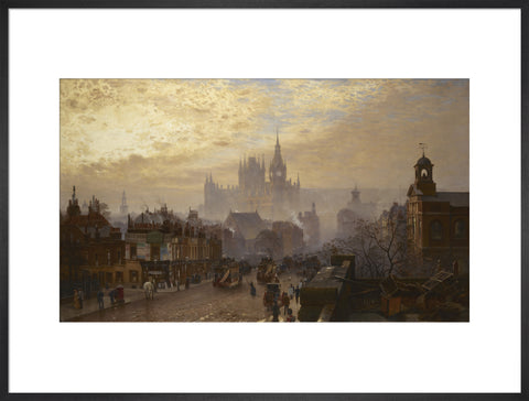 From Pentonville Road looking west evening 1884