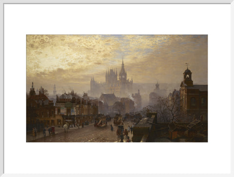 From Pentonville Road looking west evening 1884