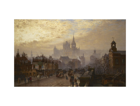 From Pentonville Road looking west evening 1884