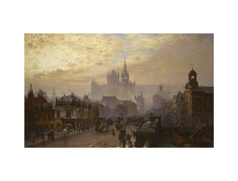 From Pentonville Road looking west evening 1884