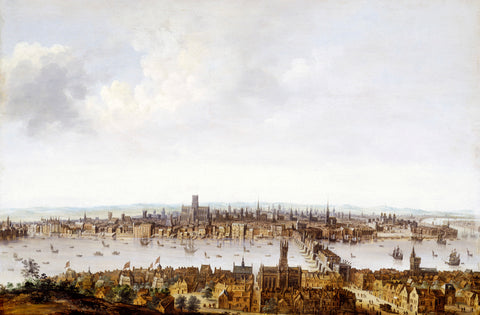 London from Southwark 17th century