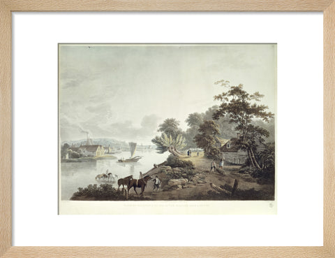 View of Millbank on the River Thames near London 1795