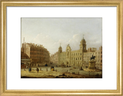 Charing Cross and Northumberland House from Spring Gardens 18th century