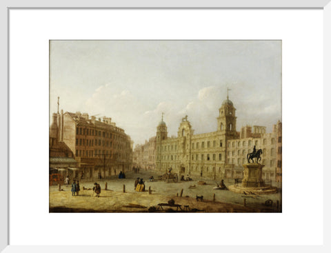 Charing Cross and Northumberland House from Spring Gardens 18th century