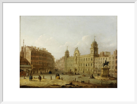 Charing Cross and Northumberland House from Spring Gardens 18th century