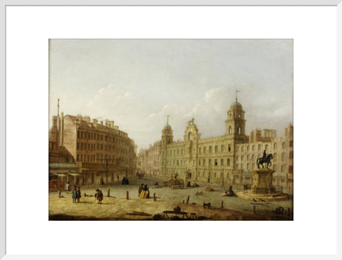 Charing Cross and Northumberland House from Spring Gardens 18th century