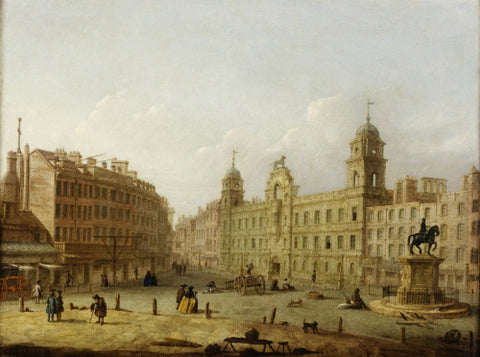 Charing Cross and Northumberland House from Spring Gardens 18th century