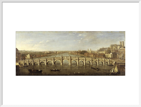 Westminster Bridge from the River, Looking South: 1750