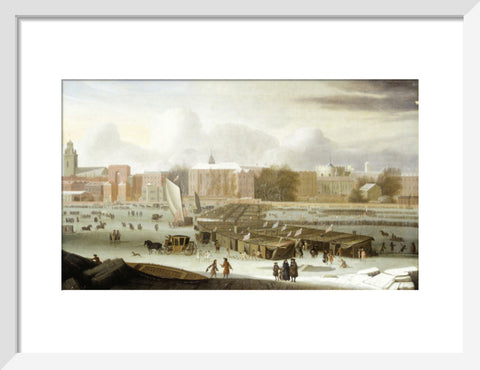 A Frost Fair on the Thames at Temple Stairs 1684