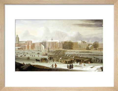 A Frost Fair on the Thames at Temple Stairs 1684