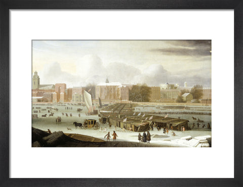 A Frost Fair on the Thames at Temple Stairs 1684