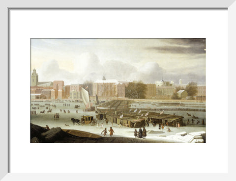 A Frost Fair on the Thames at Temple Stairs 1684