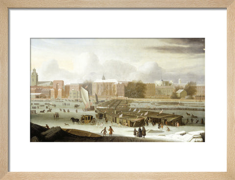 A Frost Fair on the Thames at Temple Stairs 1684