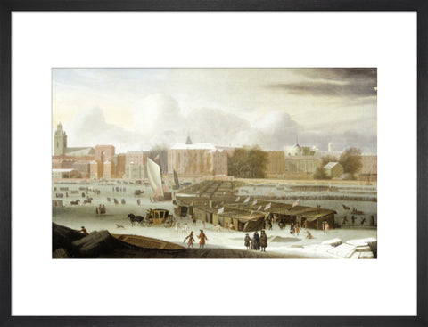 A Frost Fair on the Thames at Temple Stairs 1684