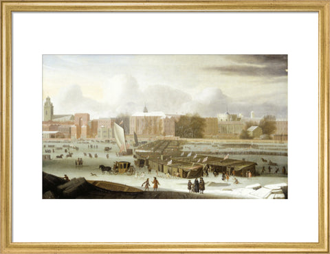 A Frost Fair on the Thames at Temple Stairs 1684