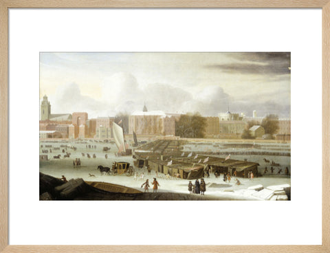 A Frost Fair on the Thames at Temple Stairs 1684