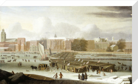 A Frost Fair on the Thames at Temple Stairs 1684