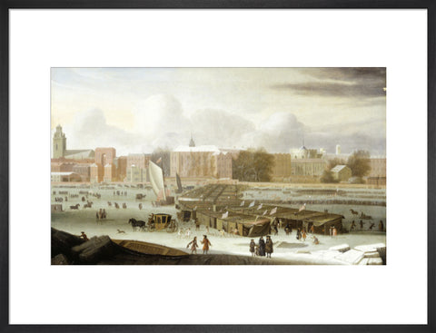 A Frost Fair on the Thames at Temple Stairs 1684