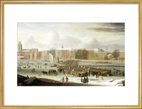 A Frost Fair on the Thames at Temple Stairs 1684