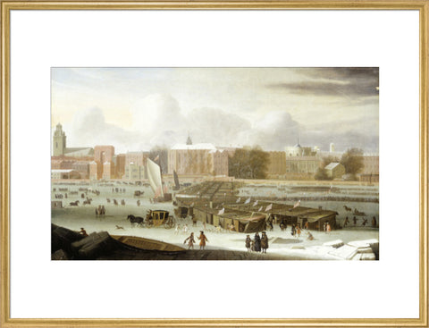 A Frost Fair on the Thames at Temple Stairs 1684