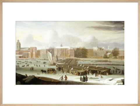 A Frost Fair on the Thames at Temple Stairs 1684