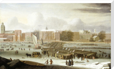 A Frost Fair on the Thames at Temple Stairs 1684