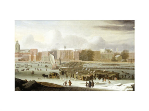 A Frost Fair on the Thames at Temple Stairs 1684