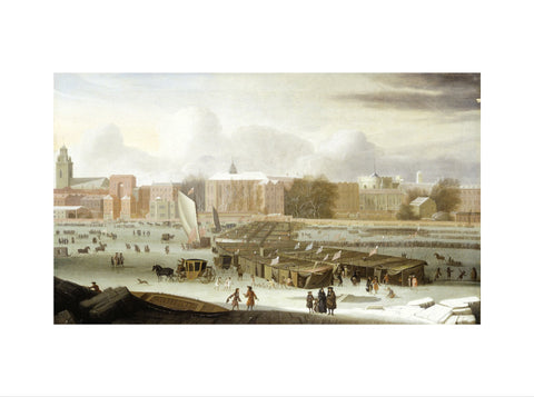 A Frost Fair on the Thames at Temple Stairs 1684