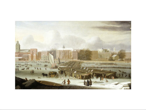 A Frost Fair on the Thames at Temple Stairs 1684