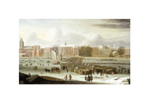 A Frost Fair on the Thames at Temple Stairs 1684