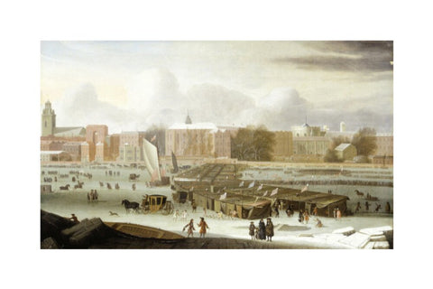 A Frost Fair on the Thames at Temple Stairs 1684