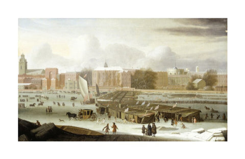 A Frost Fair on the Thames at Temple Stairs 1684