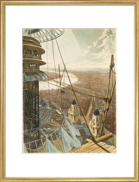 Bird's Eye View from the Staircase & the Upper Part of the Pavilion in the Colosseum Regent's Park1829