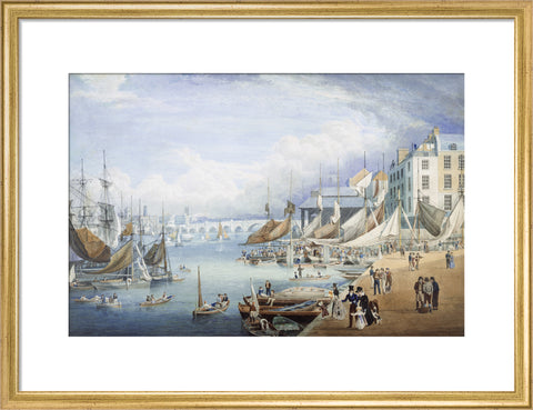 London Bridge from Custom House Quay 19th century