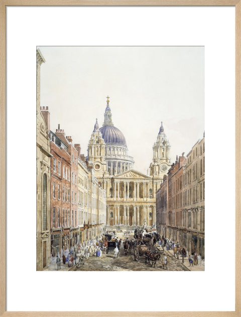 St. Paul's looking up Ludgate Hill 1852