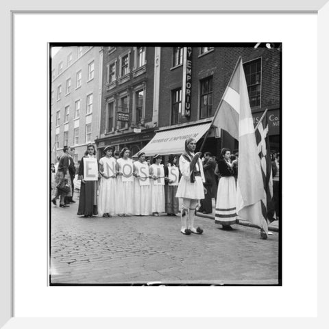 Greek-Cypriots march through Soho 1954