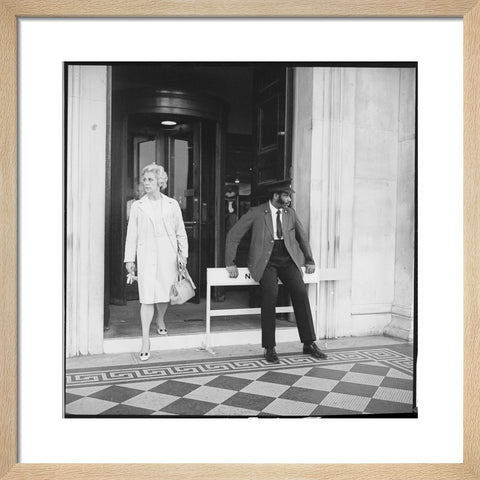 Security warden outside the National Gallery 20th century