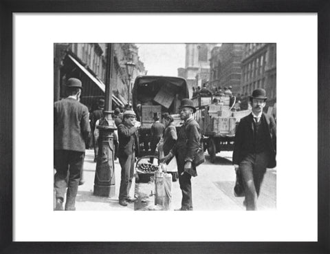 A street vendor in the City 1893