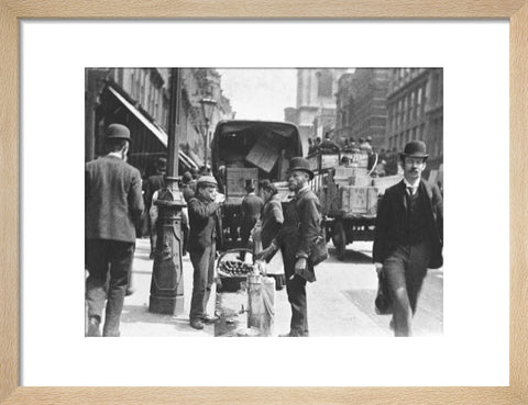 A street vendor in the City 1893