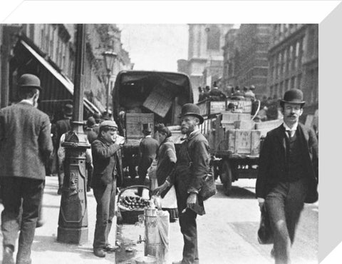 A street vendor in the City 1893