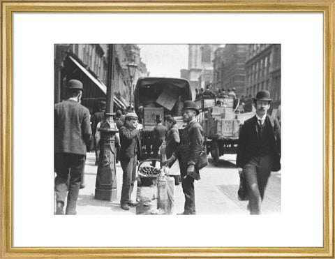 A street vendor in the City 1893