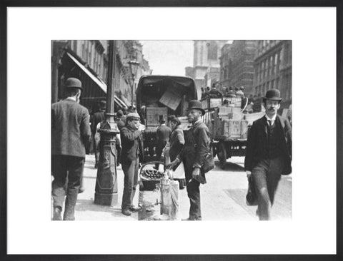 A street vendor in the City 1893