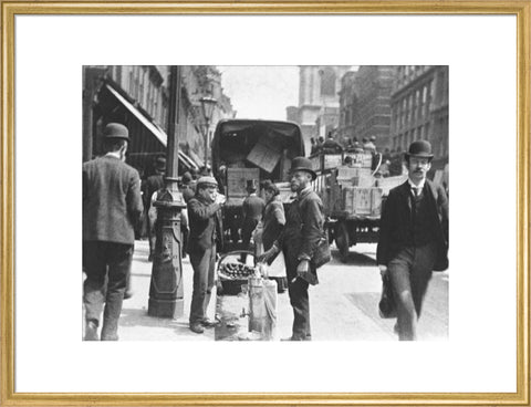 A street vendor in the City 1893